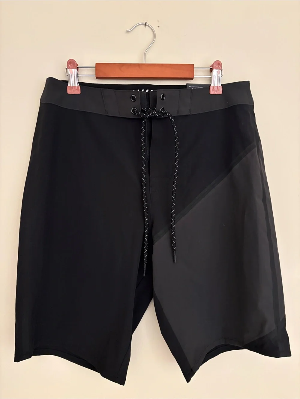 NWT 2018 AEO American Eagle Classic Flex Board Shorts XS Black Gray 54521696